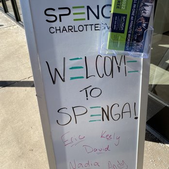 SPENGA Charlottesville - Welcome board - Interval Training Gyms Near Me - Charlottesville, Virginia