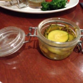Seasons 52 - Homemade pickles were my favorite part of the day! - New American Near Me - Mclean, Virginia