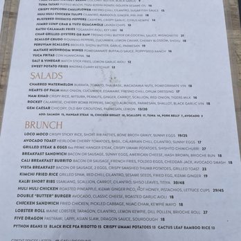 Vista - Menu - Bars Near Me - Hermosa Beach, California