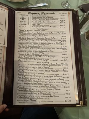 Menu photo 1 Fernandes steakhouse Newark, NJ