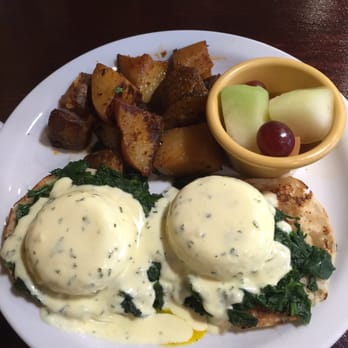 Wildflower Cafe - Eggs Florentine. Yummy and potatoes were flavorful - Breakfast & Brunch Near Me - Redondo Beach, California Wildflower Cafe - Eggs Florentine. Yummy and potatoes were flavorful - Breakfast & Brunch Near Me - Redondo Beach, California