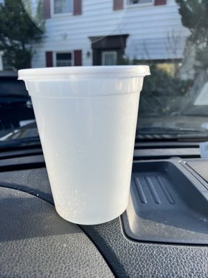 Photo of The Great Wall Chinese Restaurant - Reseda, CA, US. Size for two portions of soup. Charged $22 (double price) got one portion container