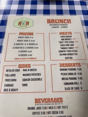 Menu photo 1 H&H Soul Food Restaurant Macon, GA Menu photo 1 H&H Soul Food Restaurant Macon, GA