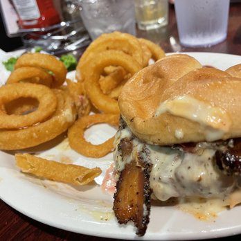 Wolf Bay Restaurant - Foley - Brie cheese & bacon burger - Seafood Near Me - Foley, Alabama Wolf Bay Restaurant - Foley - Brie cheese & bacon burger - Seafood Near Me - Foley, Alabama