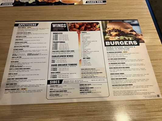 Menu photo 1 Buffalo Wild Wings Coeur d'Alene, ID