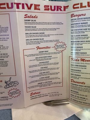 Menu photo 2 Executive Surf Club Corpus Christi, TX Menu photo 2 Executive Surf Club Corpus Christi, TX