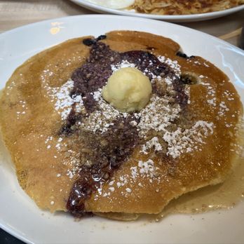 Urban Egg - Plano - Single Blueberry Streusel Pancake - Breakfast & Brunch Near Me - Plano, Texas Urban Egg - Plano - Single Blueberry Streusel Pancake - Breakfast & Brunch Near Me - Plano, Texas