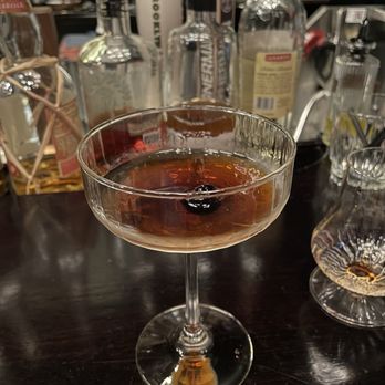 Scholar - My black manhattan- delicious! - Wine Bars Near Me - Grand Rapids, Michigan