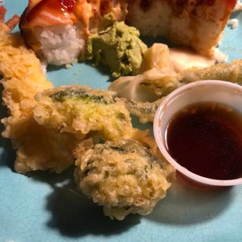 Mihana Restaurant - Tempura and Samurai Roll (already ate some before I snapped picture) - Japanese Near Me - Manteca, California Mihana Restaurant - Tempura and Samurai Roll (already ate some before I snapped picture) - Japanese Near Me - Manteca, California