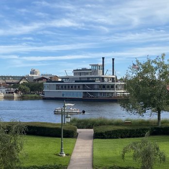Paddlefish - A view of the restaurant from our room at Saratoga Springs - Seafood Near Me - Orlando, Florida Paddlefish - A view of the restaurant from our room at Saratoga Springs - Seafood Near Me - Orlando, Florida
