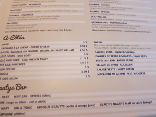 Menu photo 8 Beautys Luncheonette Montreal, QC Menu photo 8 Beautys Luncheonette Montreal, QC