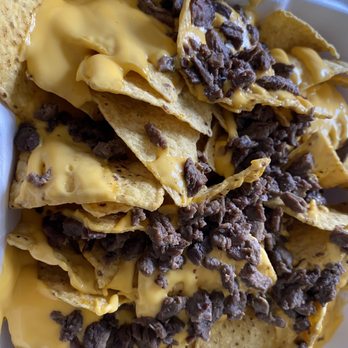 King Taco - Saddest plate of Carne Asada Nachos I've ever seen - Mexican Near Me - Glendale, California