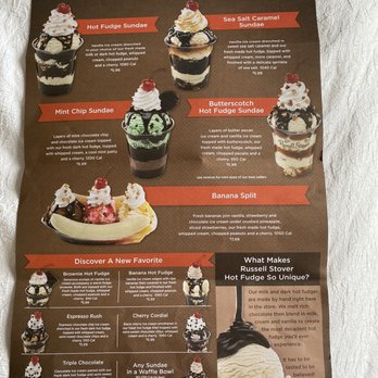 Russell Stover Chocolates - I've cream menu - Candy Stores Near Me - Owatonna, Minnesota Russell Stover Chocolates - I've cream menu - Candy Stores Near Me - Owatonna, Minnesota
