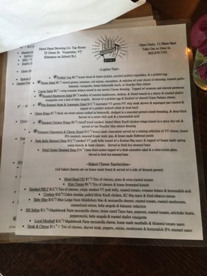 Menu photo 2 Hired Hand Brewing Vergennes, VT Menu photo 2 Hired Hand Brewing Vergennes, VT