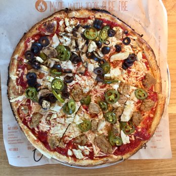 Blaze Pizza - they don't charge extra for vegan cheese! - Salad Near Me - Marina, California