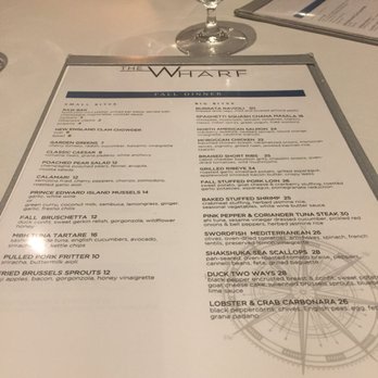 The Wharf Restaurant - Menu - New American Near Me - Madison, Connecticut