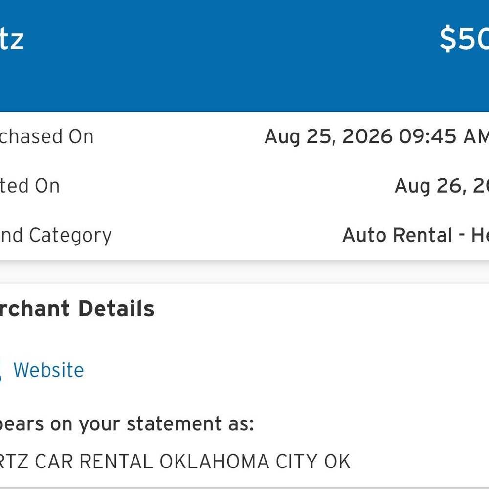 Refund from Hertz Corporation. What this franchise should have done. Refund from Hertz Corporation. What this franchise should have done.