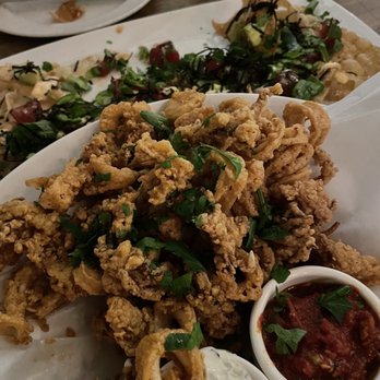Yard House - Fried Calamari** & Poke Nachos* ** - New American Near Me - Concord, California
