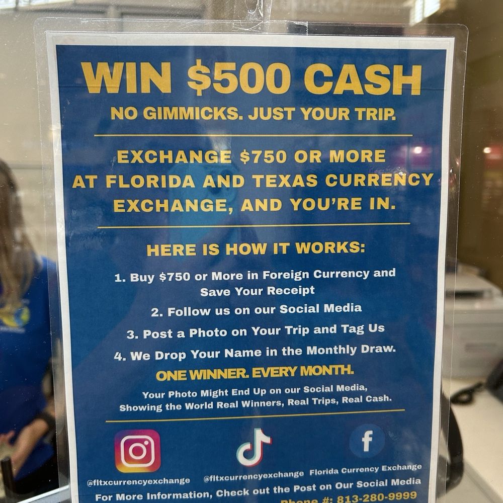 Florida Currency Exchange - Currency Exchange Near Me - Tampa, Florida