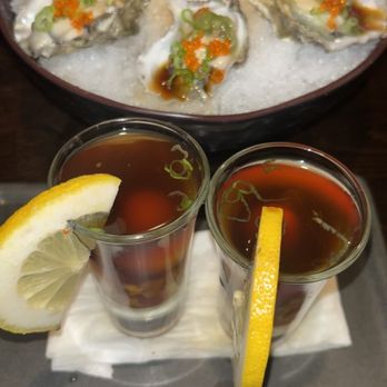 BF Miyabi - Potter special and oyster shooter - Sushi Bars Near Me - Roseville, California