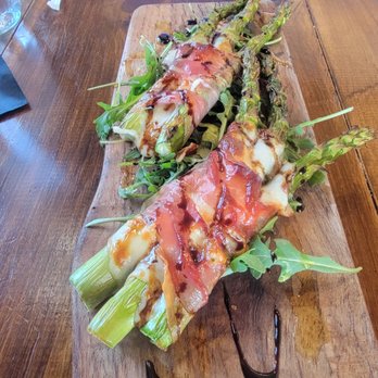 Kindling Texas Kitchen - Prosciutto wrapped asparagus - American Near Me - Cibolo, Texas