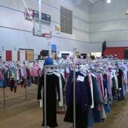 Pass It On Consignment Sale - Setting up