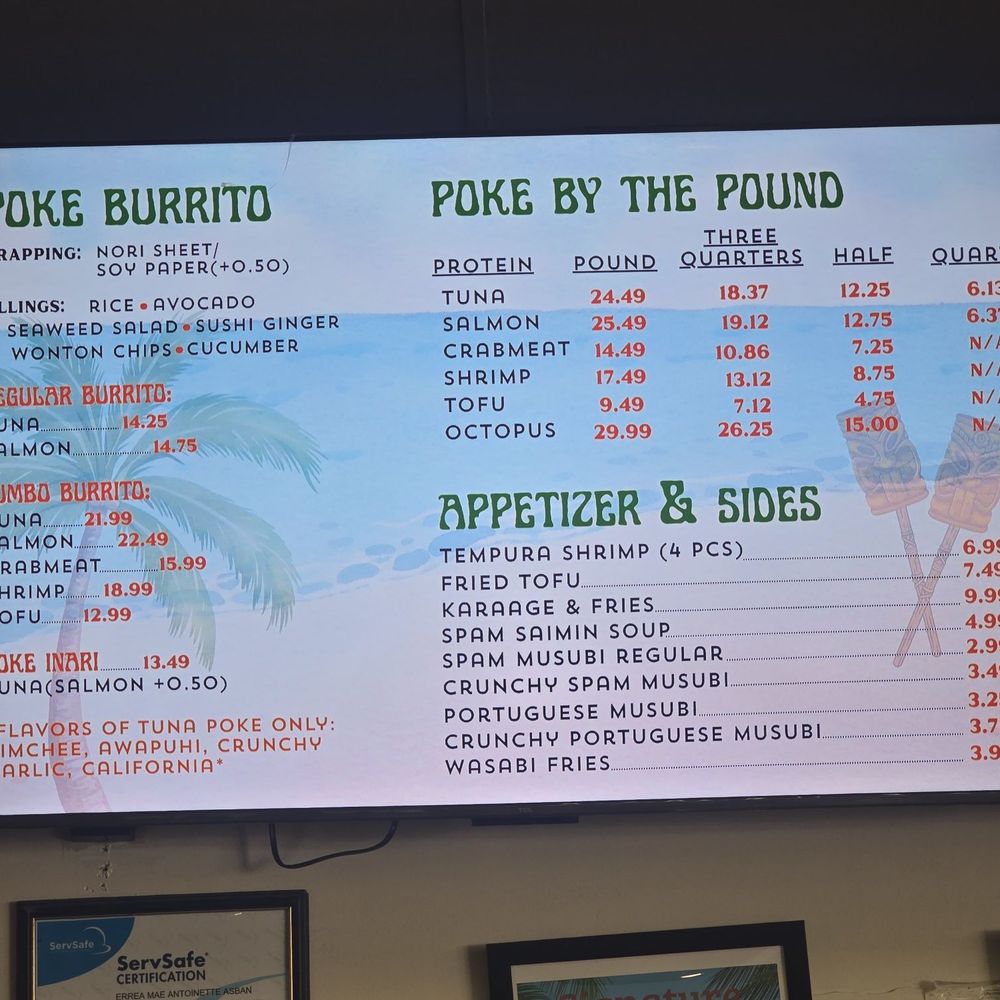 Poke & More - Menu 2/4, April 2026 - Hawaiian Near Me - Long Beach, California Poke & More - Menu 2/4, April 2026 - Hawaiian Near Me - Long Beach, California