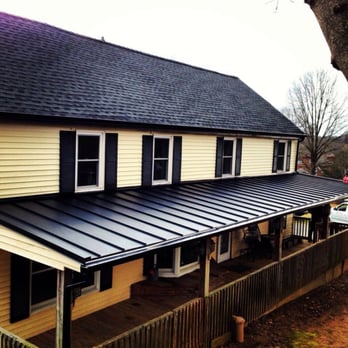 JR Walker Roofing - GAF Charcoal shingles with black Standing Seam Metal roof we installed - Roofing Near Me - Hockessin, Delaware
