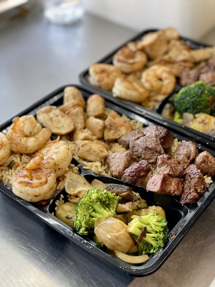 Food from Hibachi Bros