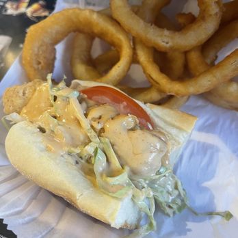 The Twisted Crab Seafood & Bar - Supposed to be Lobster Tail Po Boy - Seafood Near Me - Buford, Georgia