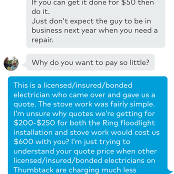 Pi Electric & Solar - Text message 2/5 - Electricians Near Me Pi Electric & Solar - Text message 2/5 - Electricians Near Me