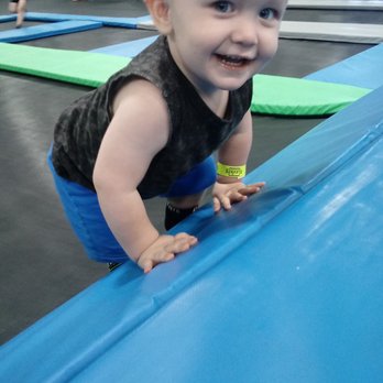 Elevate Trampoline Park - My nephew playing on main deck. - Recreation Centers Near Me - Champaign, Illinois