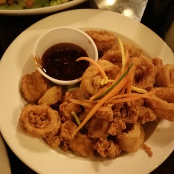 Havana Cafe - Calamares Cubanos - Cracklin' calamari, spiced honey organic salad.....could've been crisper for me but not bad - Cuban Near Me - Bronx, New York Havana Cafe - Calamares Cubanos - Cracklin' calamari, spiced honey organic salad.....could've been crisper for me but not bad - Cuban Near Me - Bronx, New York
