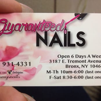 Guaranteed Nails - Nail Salons Near Me - Bronx, New York
