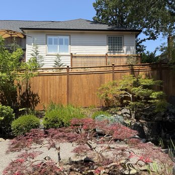 Chase Fence And Construction - Beautiful cedar fence with customized Japanese topper. - Fences & Gates Near Me