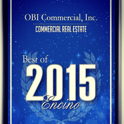 OBI Commercial - Congratulations OBI Commercial, Inc. and Founder, Sam Cohen, for receiving the 2015 Best of Encino Award for Commercial Real Estate!!!