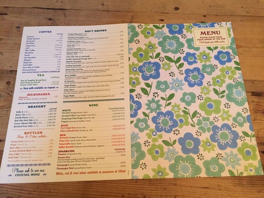 Menu photo 1 Fino Lounge Cardiff, CRF