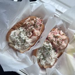 Half lobster half crab rolls