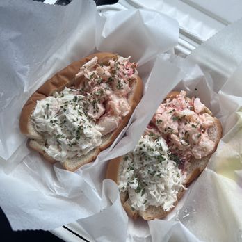 Hodgdon Seafood - Half lobster half crab rolls - Seafood Markets Near Me - Seal Cove, Maine