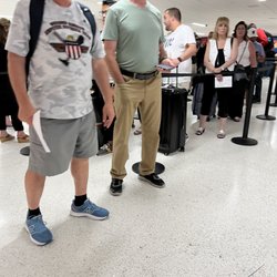 Dollar Car Rental - Wait line for an agent