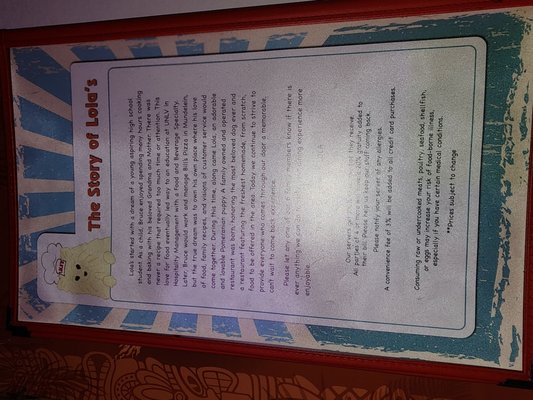Menu photo 3 Lolas Pizza Palace Arlington Heights, IL Menu photo 3 Lolas Pizza Palace Arlington Heights, IL