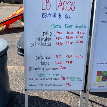 LB Tacos - Menu - Food Trucks Near Me - Englewood, Colorado LB Tacos - Menu - Food Trucks Near Me - Englewood, Colorado