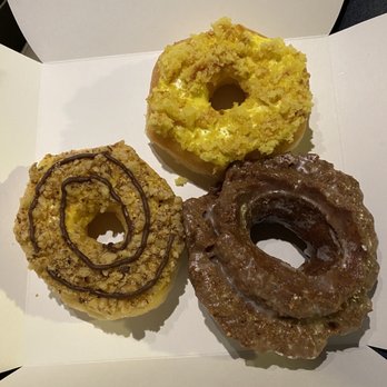 Amy's Donuts - Lemon , chunky monkey and chocolate old fashioned. - Donuts Near Me - Tucson, Arizona