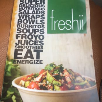 Freshii - Menu cover - Juice Bars & Smoothies Near Me - Dublin, D
