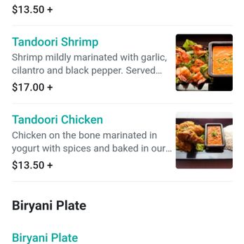 Spice Lounge - Their online menu had a different price for the chicken tikka that what I paid. - Indian Near Me - San Diego, California