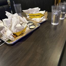 This is the table we had to sit at... not our food... not our drinks... This is the table we had to sit at... not our food... not our drinks...