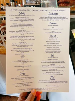Menu photo 4 Thyme In The Ranch Rancho Santa Fe, CA Menu photo 4 Thyme In The Ranch Rancho Santa Fe, CA