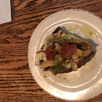 Shift Kitchen & Bar - Smoked mussels bruschetta - New American Near Me - Flagstaff, Arizona Shift Kitchen & Bar - Smoked mussels bruschetta - New American Near Me - Flagstaff, Arizona