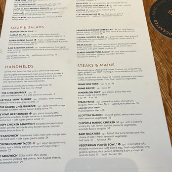 Moxies - Menu - New American Near Me - Fort Lauderdale, Florida