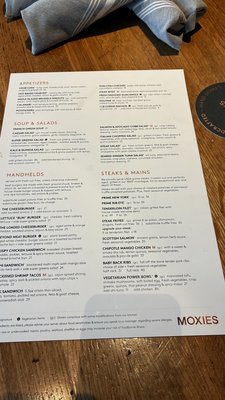 Menu photo 2 Moxies Fort Lauderdale, FL